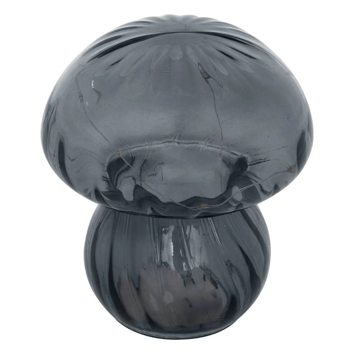 Lampe grise moderne champignon H22 (fonctionne à pile) - Édition Limitée – L’Art de la Table Française en Promotion !
