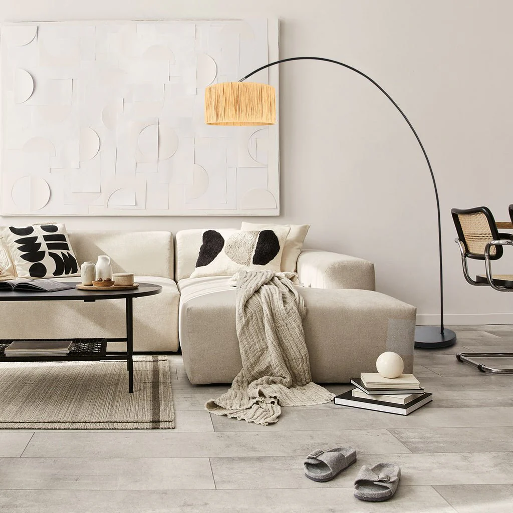 Lampe Arquée Beige Jaune | Aile - E-shop mondial – Produits durables, modernes et accessibles partout Choice