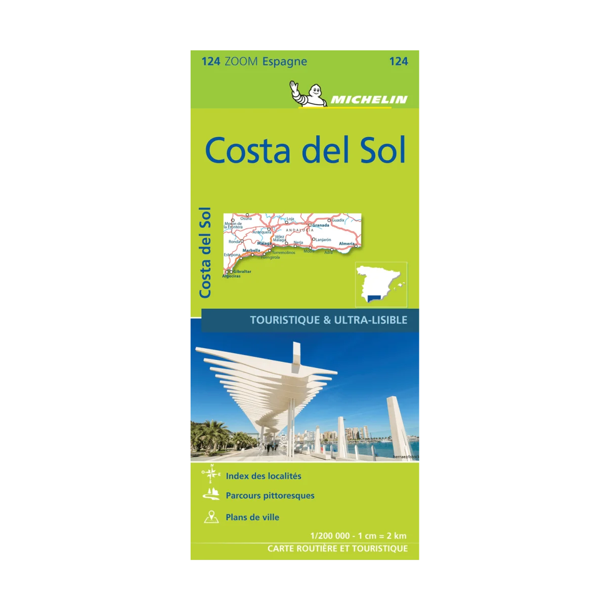 Carte zoom 124 Costa del Sol – Michelin - Édition céramiques Limitée – L’Art de la Table Française en Promotion !
