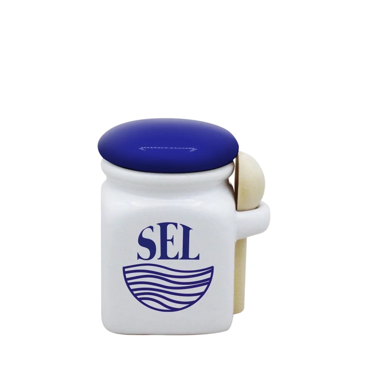POT BLANC MINI COUV. BLEU+CUIL. BOIS-SELAVEN2 - Saldi Lisse Straordinari – Offerte Speciali Disponibili Adesso