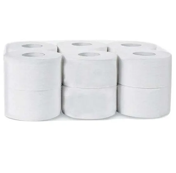 Papier toilette MINI JUMBO 160 – Gaufré -ECOLABEL- 2 Métallisé plis -Colis de 12 rouleaux - Vins Rouges Harmonieux pour Chaque Occasion