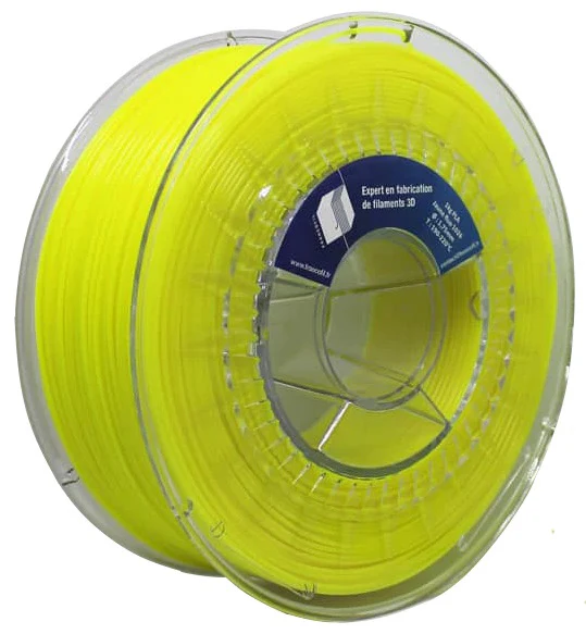 PLA Jaune Fluo RAL 1026 1.75mm Francofil 1kg - Fabriqué en France - ​Drones Professionnels & Grand Public | Boutique Française​ guitares