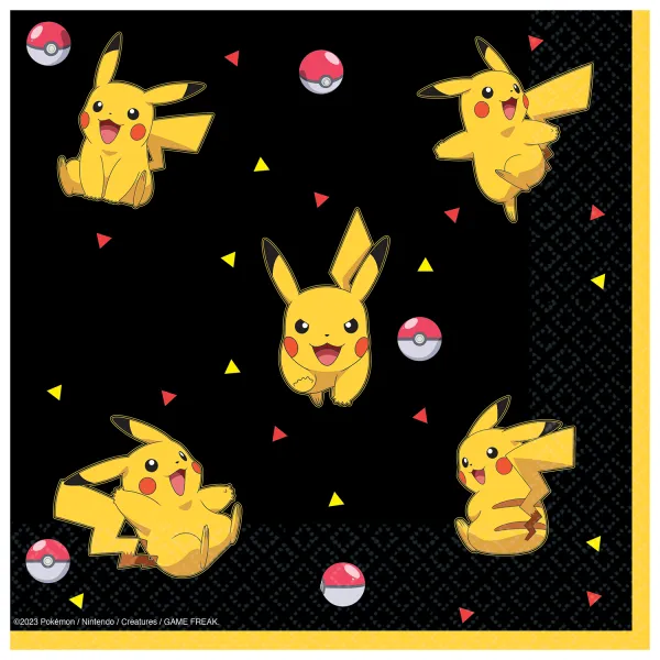 Serviette anniversaire Pokémon – Lot Equipement de 16 - ​Boulangerie-Pâtisserie | Pain au Levain & Viennoiseries