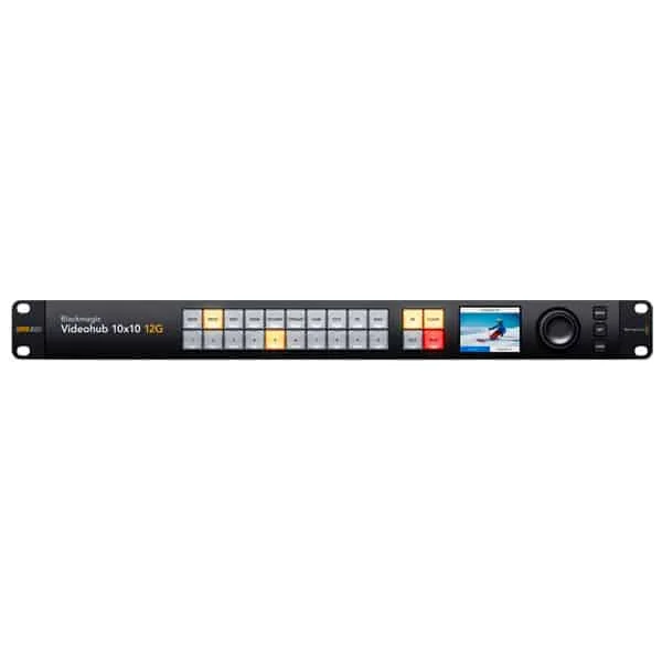 Blackmagic Design Videohub 10×10 12G – Grille de commutation - Saldi Straordinari – Offerte Speciali Disponibili OXYGEN Adesso