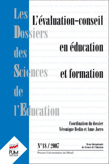 Les Dossiers des Sciences de l’Éducation n° 18 – L’évaluation-conseil en éducation et formation - Vins Rouges Harmonieux pour Chaque Occasion - {'count': 1, 'name': 'Concours'}