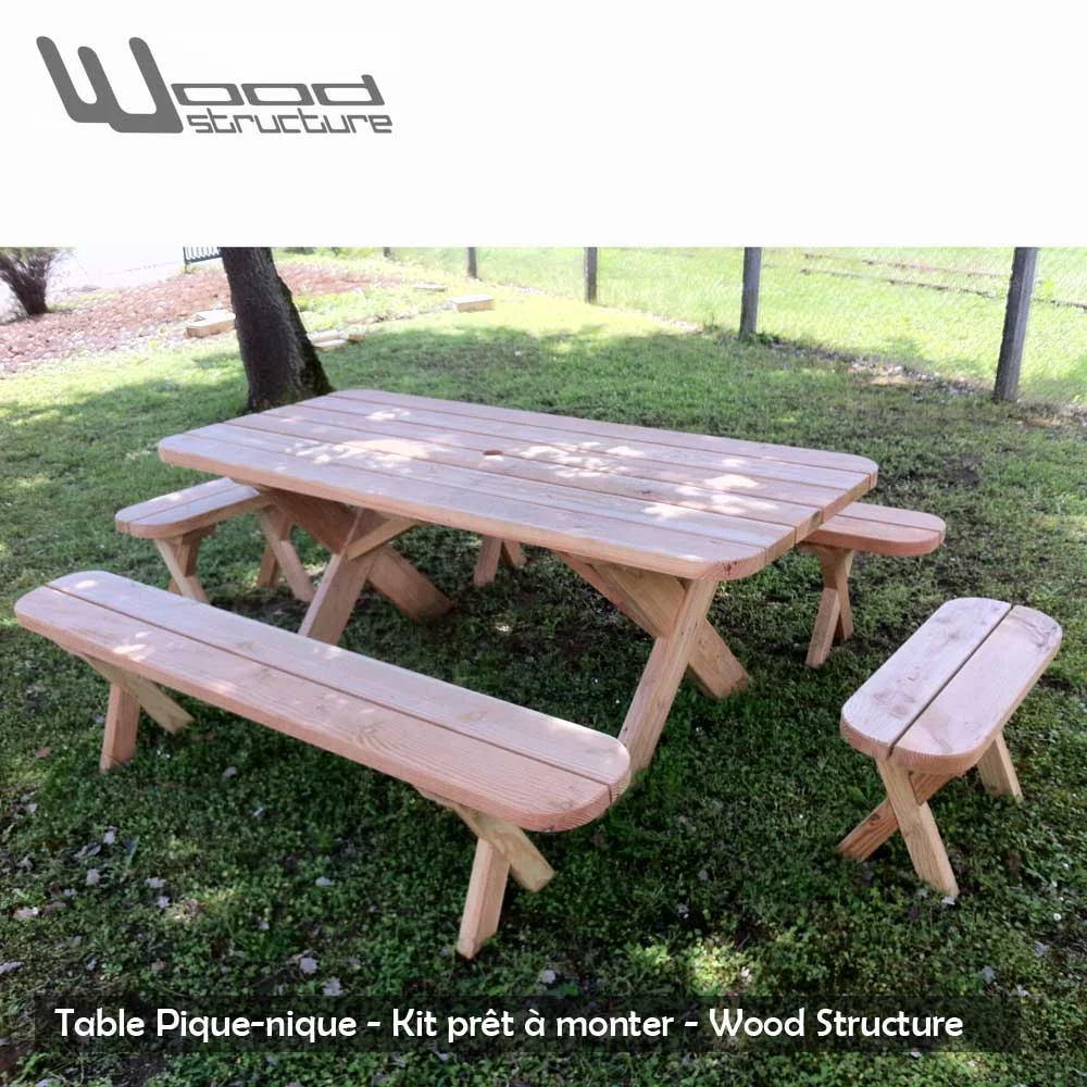 Table avec bancs Douglas - Saldi Straordinari – Offerte Speciali Disponibili Adesso - Dimension