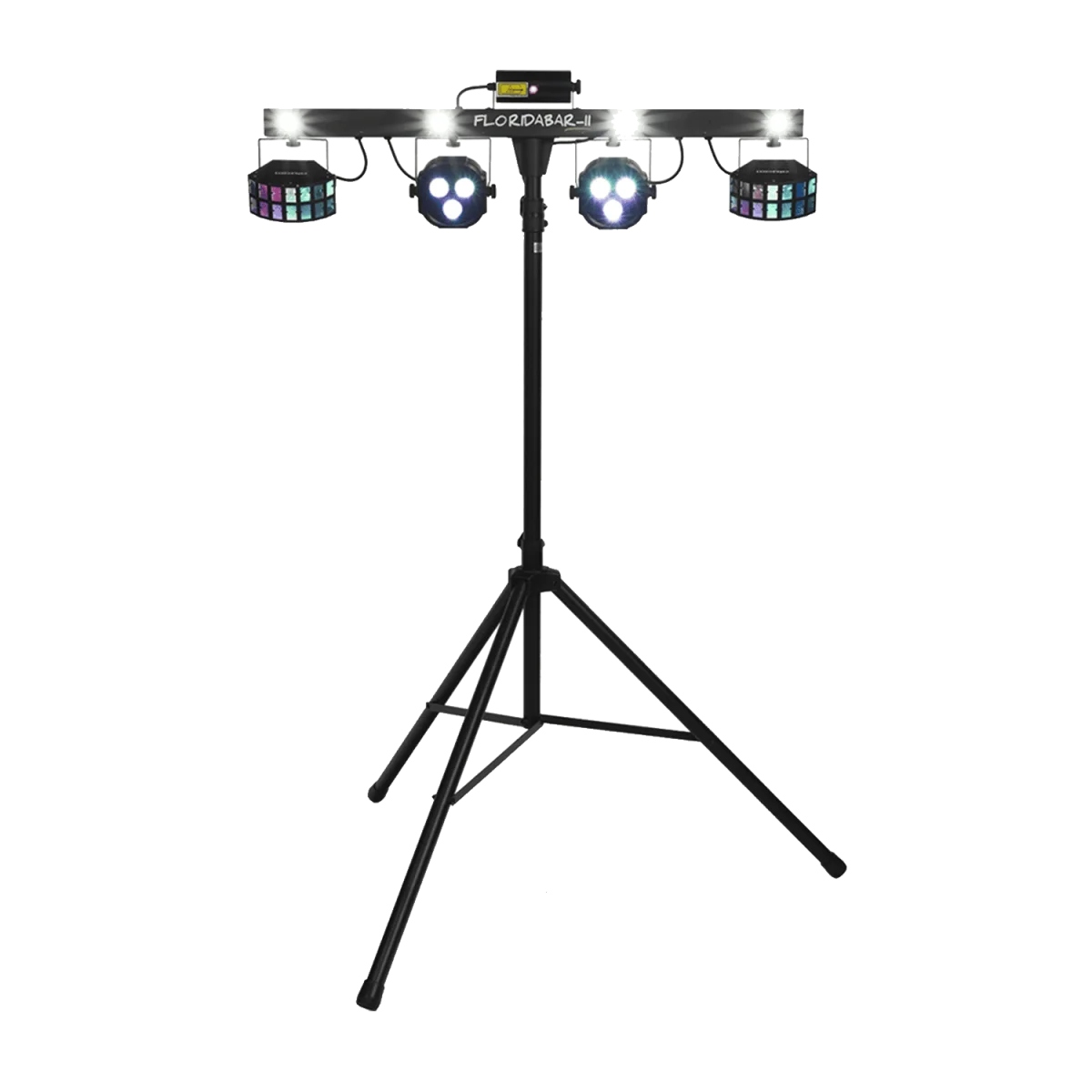 Set luci illuminazione FLORIDA BAR II con Laser Proiettori Par led 4in1 e Supporto Stativo - Éclairage de qualité avec frais de port offerts Faretto a sospensione a LED lineare per ufficio/negozio nero | VAXLAMP