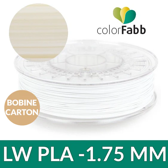 LW PLA mm Naturel PLA ACTIVE ColorFabb ​Drones Professionnels Grand Public Boutique Française