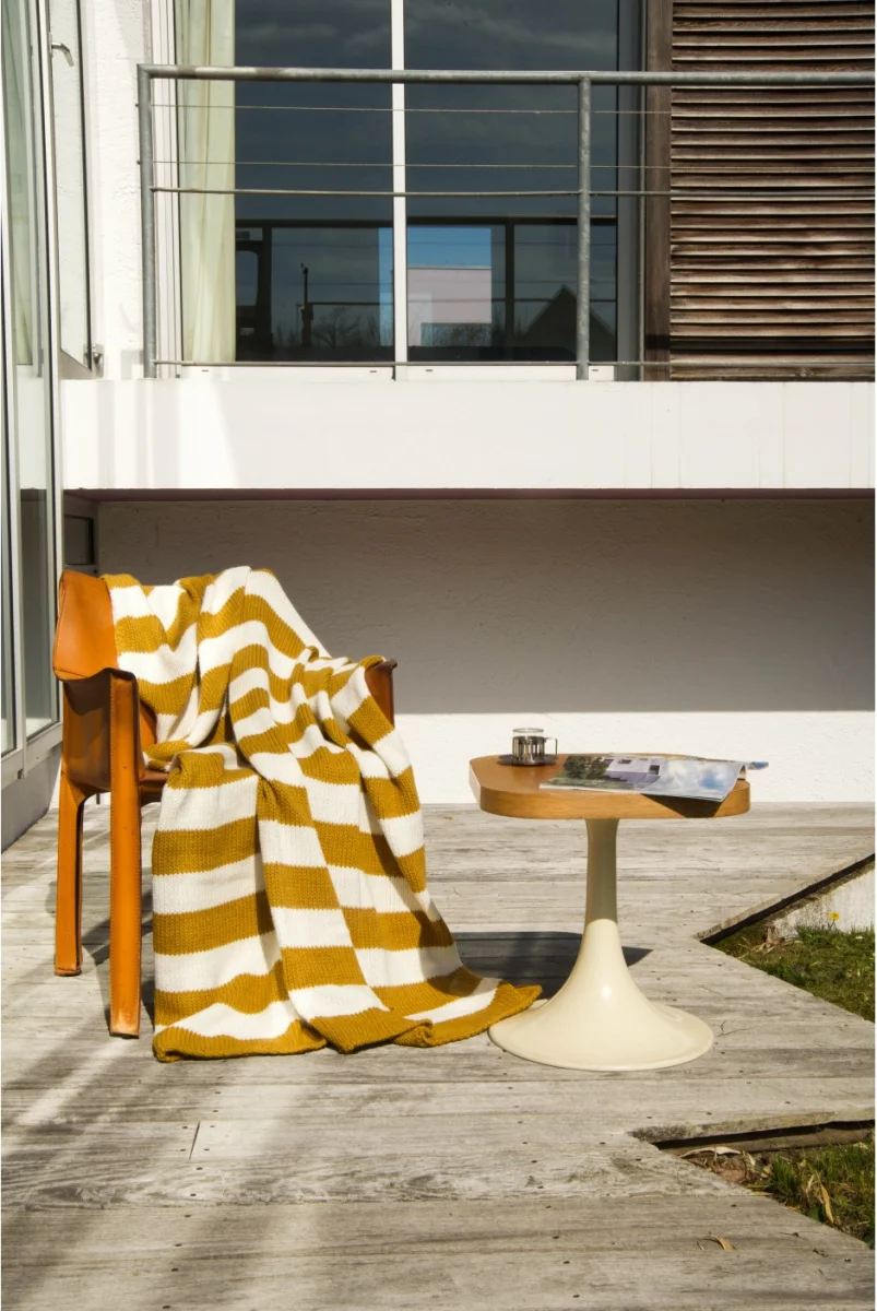 Plaid Carnac Ecru Soleil Vins Rouges Harmonieux Occasion