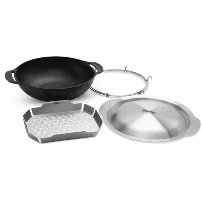 Wok et panier vapeur Weber Crafted - Équipements Outdoor pour Activités en Pleine Nature - {'count': 2, 'name': 'France'}