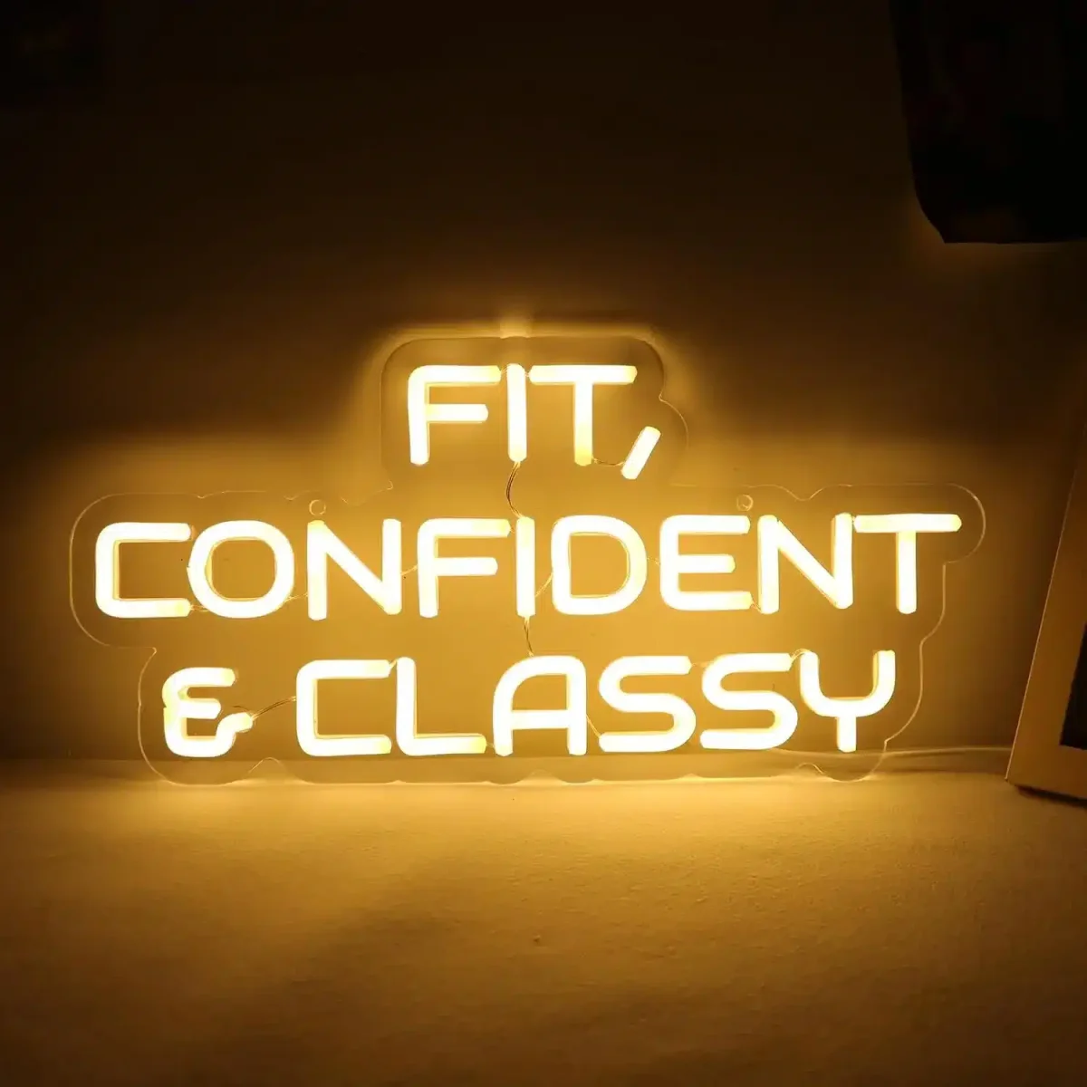 Neon Fit Confident Classy Éclairage qualité frais port offerts