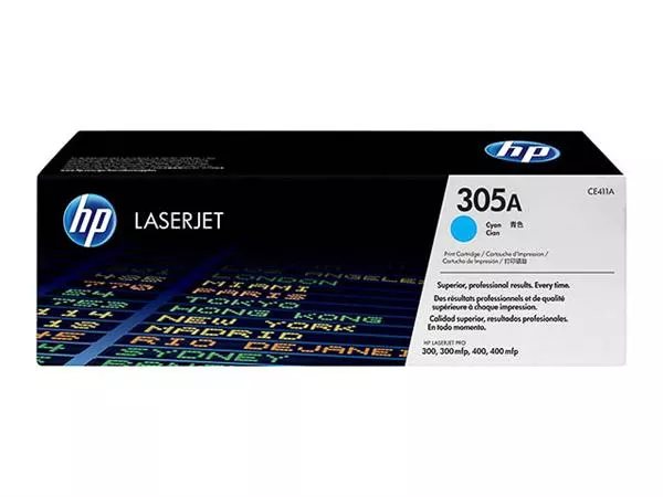 CE411A HP CLJ PRO400 CARTRIDGE CYAN ST HP305A 2600 - Vins Rouges Harmonieux pour Chaque Occasion Top Office | TONER LASER ORIGINAL HP 305A 2600 P CYAN