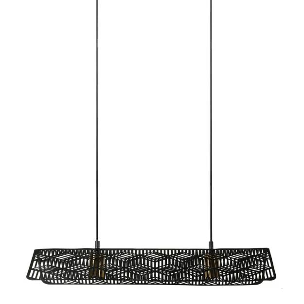 Suspension double cordon en métal L65 - Édition Limitée – L’Art de la Table Française en Promotion ! Suspension, Gigaro M, sable, Ø23cm, H10cm - Masamé - Luminaires Nedgis