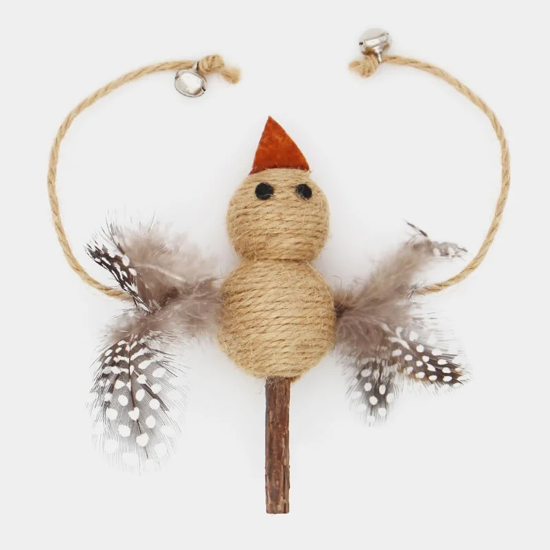 Jouet pour chat en corde, plumes et matatabi – oiseau Chasser - Saldi Straordinari – Offerte Speciali Disponibili Adesso
