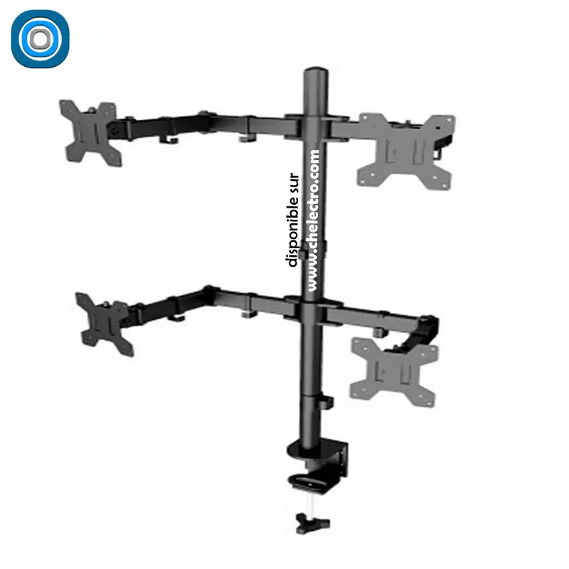 Support acier quadruple écrans - ​Drones Professionnels & Grand Public | Boutique Française​ QILIVE Support écran X1 Q.3590 pas cher - Auchan.fr