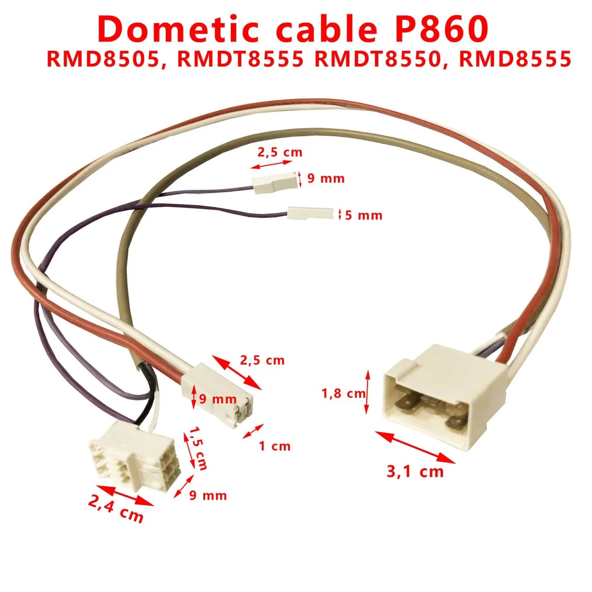 dispo Câble faisceau electrique longueur cm connection P860 RMD8505 RMDT8555 RMD8555… Dometic Accessoires Outdoor Liberté Mouvement