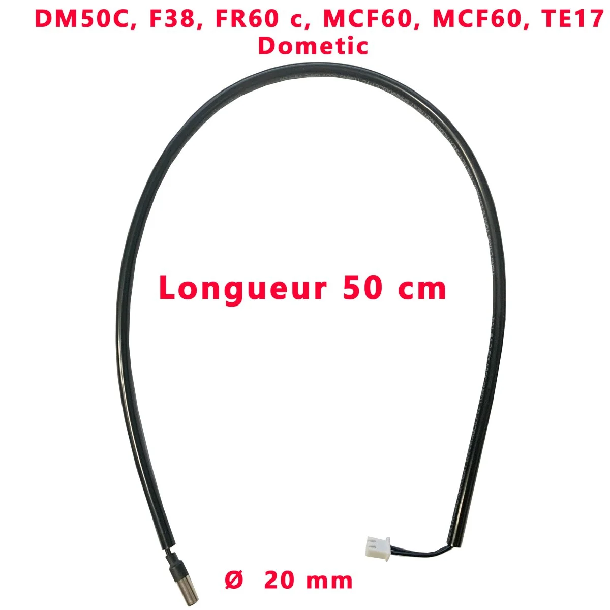 Sonde de température pour DM50C, F38, FR60 c, MCF60, TE17 par Dometic - Accessoires Outdoor pour Plus de Liberté de Mouvement - {'count': 1, 'name': 'cuissons'}